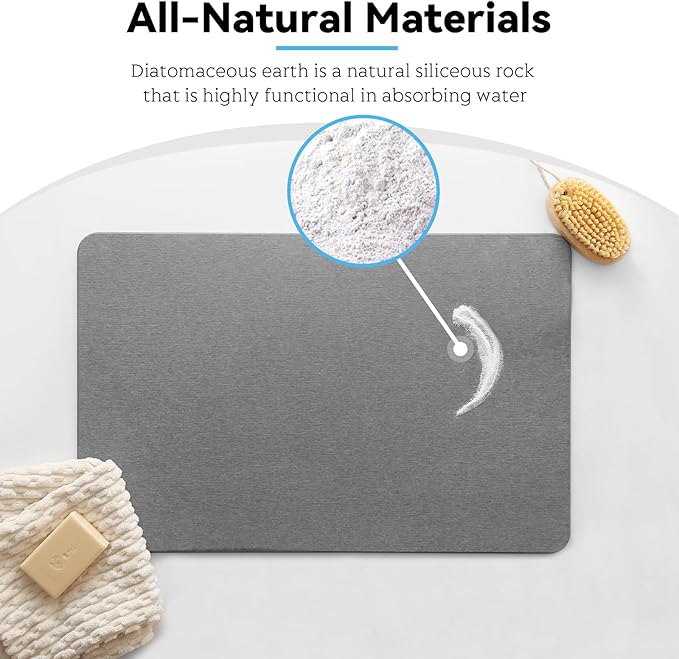Premium Stone Bath Mat from CUTORA